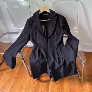 NWT Maniere De Voir Elegant Black Women's Jumpsuit Size 4